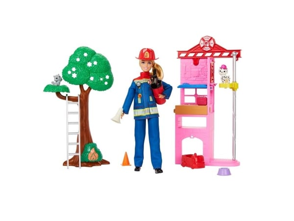 Barbie Career Fire Fighter Playset