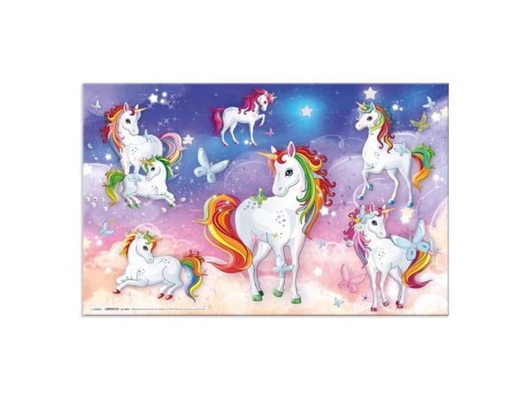 Dobbeltsidig skrivebordsunderlag - Unicorns