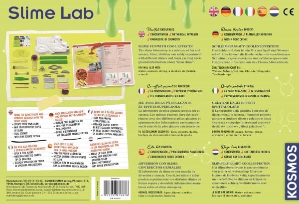 Kosmos Slime Lab, Slim, Forskjellige, 8 år, Grønn