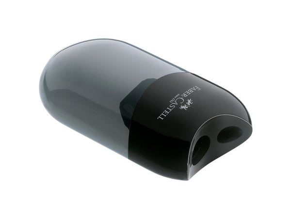 Faber-Castell - Vässare - 2 hål - svart