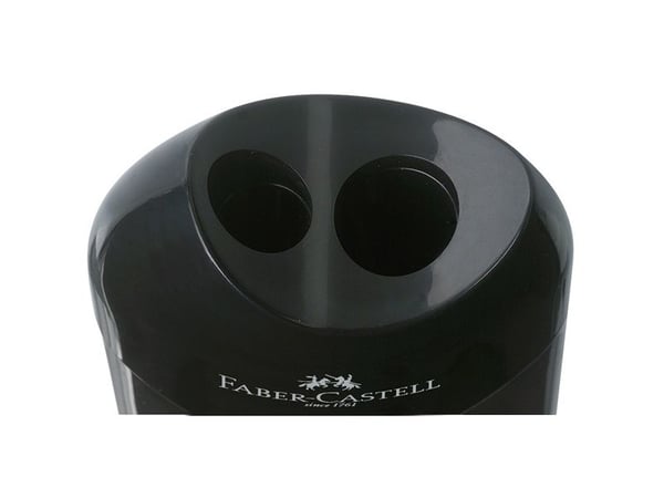 Faber-Castell - Vässare - 2 hål - svart