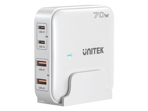 UNITEK P1228AWH01-EU, Innendørs, AC, 20 V, Svart, Hvit