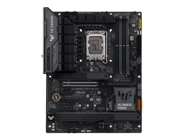 ASUS TUF GAMING Z790-PLUS WIFI - Emolevy - ATX - LGA1700-asennuspaikka - Z790-piirisarja - USB-C 3.2 Gen 2x2, USB-C 3.2 Gen2, USB 3.2 Gen 1, USB 3....