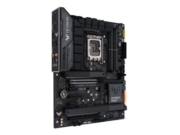 ASUS TUF GAMING Z790-PLUS WIFI - Emolevy - ATX - LGA1700-asennuspaikka - Z790-piirisarja - USB-C 3.2 Gen 2x2, USB-C 3.2 Gen2, USB 3.2 Gen 1, USB 3....