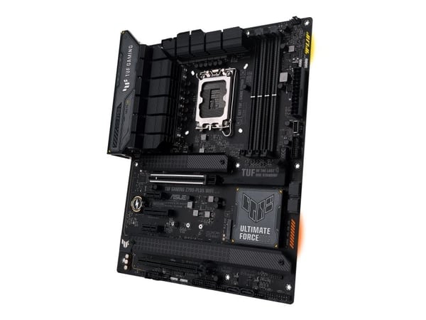 ASUS TUF GAMING Z790-PLUS WIFI - Emolevy - ATX - LGA1700-asennuspaikka - Z790-piirisarja - USB-C 3.2 Gen 2x2, USB-C 3.2 Gen2, USB 3.2 Gen 1, USB 3....