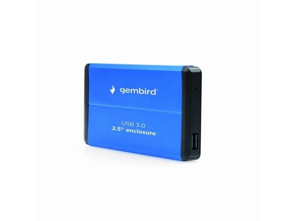 Gembird EE2-U3S-2-B, HDD-kotelo, 2.5", SATA, USB-liitettävyys, Sininen