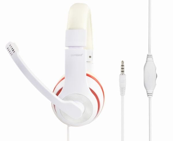 HEADSET STEREO WHITE MHS-03-WTRD GEMBIRD