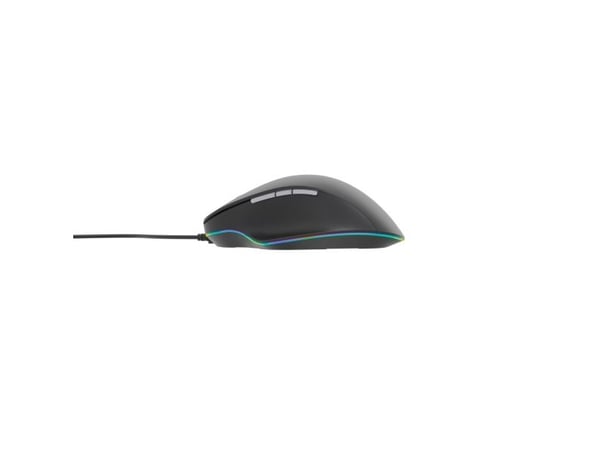 Gembird - Hiiri - ergonominen - optinen - 6 painiketta - langallinen - USB 2.0 - musta - lahjapakkaus, jossa läpinäkyvä ikkuna