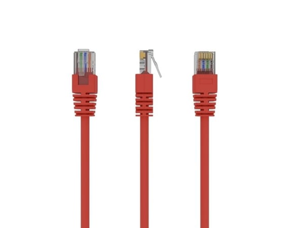 Gembird - Patch-kaapeli - RJ-45 (uros) - RJ-45 (uros) - 2 m - CAT 5e - muotoinen - punainen