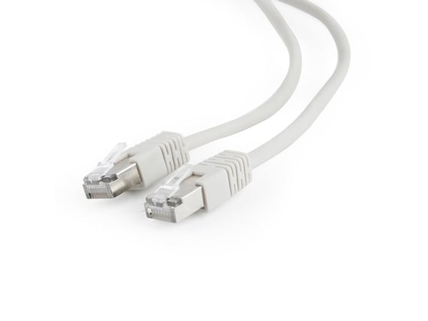 Cablexpert - Liitäntäkaapeli - RJ-45 (uros) RJ-45 (uros) - FTP - CAT 5e - muotoiltu - harmaa