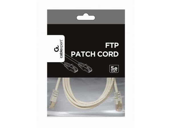 Cablexpert - Liitäntäkaapeli - RJ-45 (uros) RJ-45 (uros) - FTP - CAT 5e - muotoiltu - harmaa