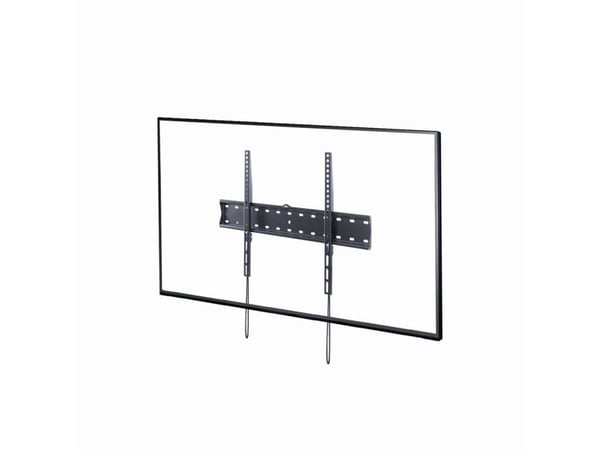 Gembird WM-70F-01 - Monteringssats (väggfäste) - fixerad - för platt panel - 40 kg - stål - svart av fin textur - skärmstorlek: 37"-70"