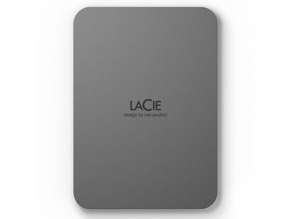 LaCie Mobile Drive Secure, 2 TB, 3.2 Gen 1 (3.1 Gen 1), harmaa