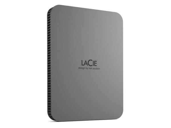 LaCie Mobile Drive Secure, 2 TB, 3.2 Gen 1 (3.1 Gen 1), harmaa