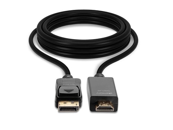 Lindy 36924, 5 m, DisplayPort, HDMI-tyyppi A (vakio), Uros, Uros, 3840 x 2160 pikseliä