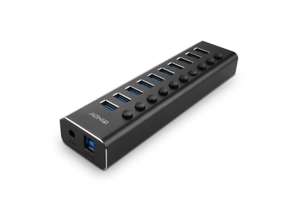 Lindy 43370, USB 3.2 Gen 1 (3.1 Gen 1) Type-B, USB 3.2 Gen 1 (3.1 Gen 1) Type-A, 5000 Mbit/s, musta, akryylinitriilibutadieenistyreeni, alumiini, 1 m