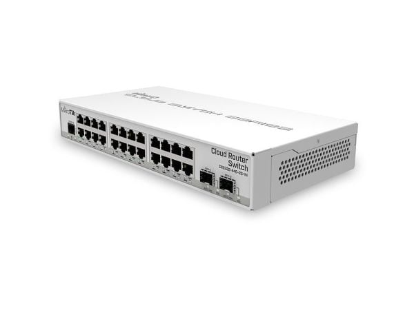 MikroTik Cloud Router Switch CRS326-24G-2S+IN - Switch - Administrerad - 24 x 10/100/1000 + 2 x SFP+ - skrivbordsmodell