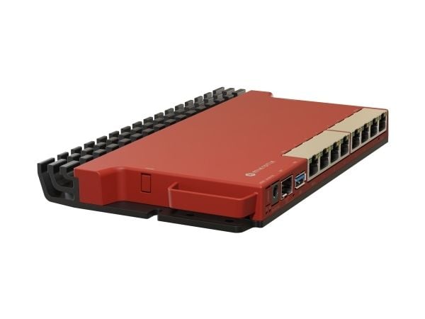 MikroTik L009 Series L009UIGS-RM - Router 9-ports-switch - 1GbE, 2.5GbE 2,4 GHz - DIN-skenmonterbar