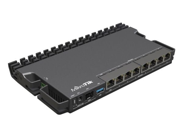 Mikrotik RB5009UPR+S+IN, 2.5 Gigabit Ethernet, Gigabitti Ethernet, Musta