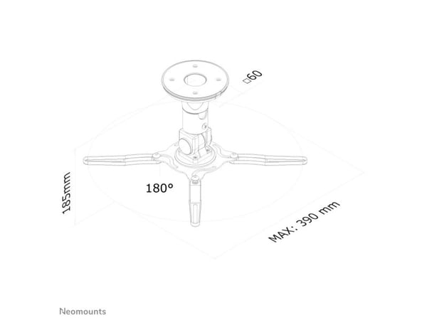 Neomounts projektor tilbehør takfeste 18,5 cm beamere-C50