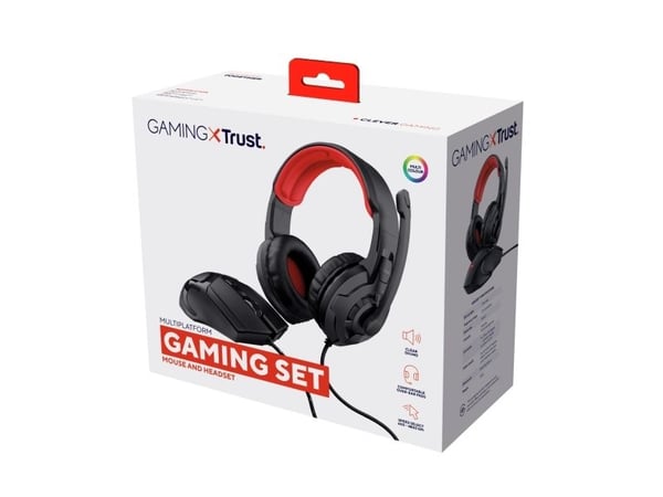 Trust Gaming 2-in-1 - Headset - fullstorlek - kabelansluten
