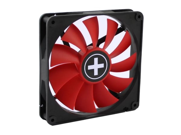 Xilence Performance C Series XPF140.R.PWM - Lådfläkt - 140 mm - svart, röd