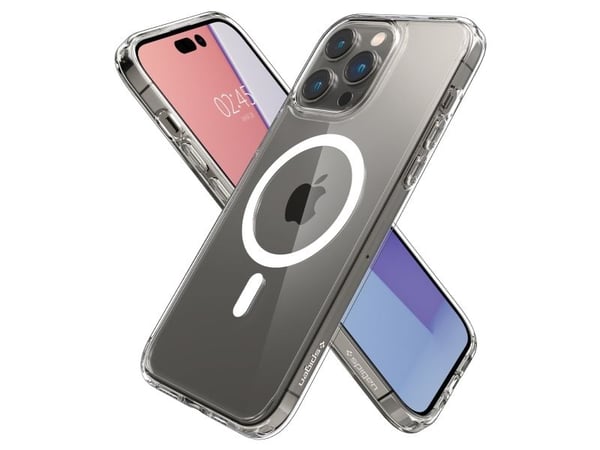 Spigen ACS04825, Mobilskal, Apple, iPhone 14 Pro Max, 17 cm (6.7"), Transparent, Vit