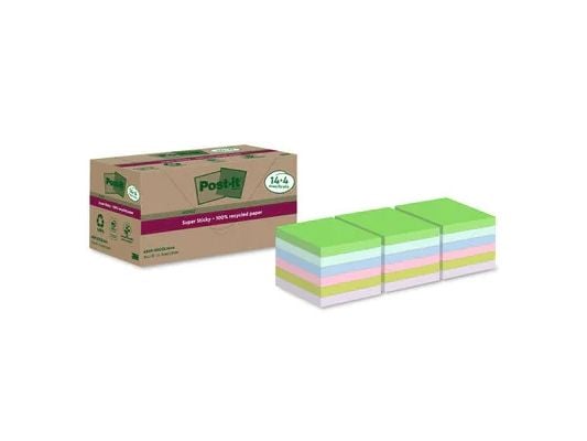 3M 7100284782, firkant, Blå, Grønn, Rosa, Lilla, Gult, Papir, Bloom, 100%, 76 mm