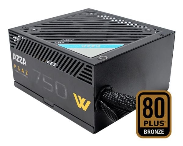 AZZA PSAZ - Virtalähde (sisäinen) - ATX12V / EPS12V - 80 PLUS Bronze - AC 100-240/200-240 V - 750 Watt
