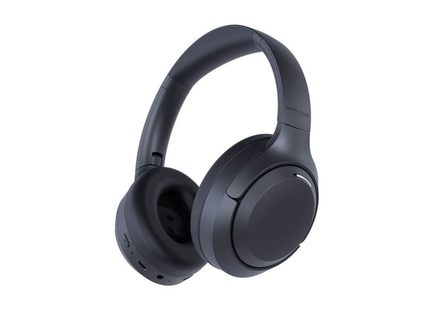 Happy Plugs Play Lite sankakuulokkeet FM-radiolla, musta, 350 g