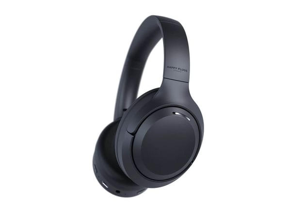 Happy Plugs Play Lite sankakuulokkeet FM-radiolla, musta, 350 g
