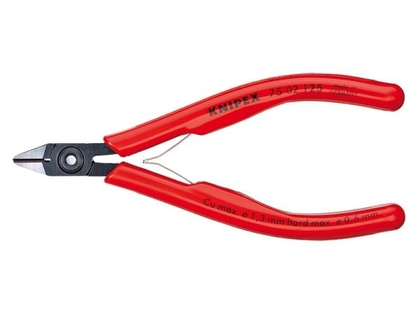 Knipex 75 12 125, Avbitartång, Stål, Plast, Röd, 125 mm, 80 g