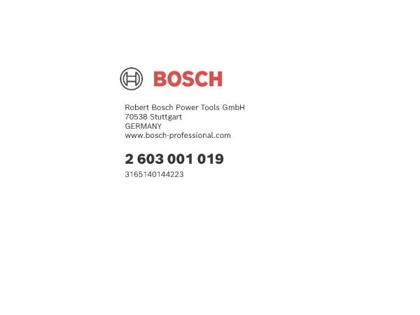 Bosch DYBDESTOP FÖR 2602025102 M/SKALA GMB/GBH