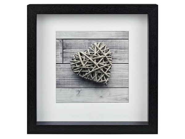 Hama Scala, Yksi kuvakehys, MDF-levy, Musta, 15 x 15 cm, Neliö, Heijastava
