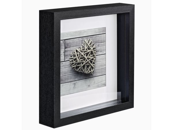 Hama Scala, Yksi kuvakehys, MDF-levy, Musta, 15 x 15 cm, Neliö, Heijastava
