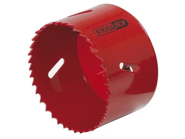 KS Tools 129.5038, Single, MDF (Medium Density Fiberboard), Icke-järnmetaller, Gipsskivor, Stål, Trä, Röd, Snabbstål (HSS), Bimetall, Snabbstål (HSS)