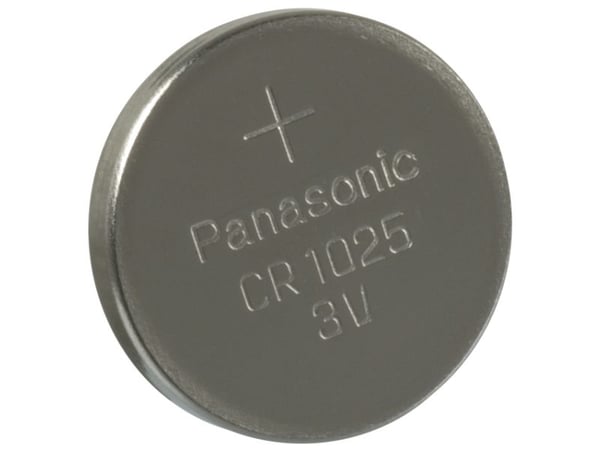 Panasonic CR1025, Single-use battery, Litium, 3 V, 30 mAh, Rostfritt stål, 0,7 g