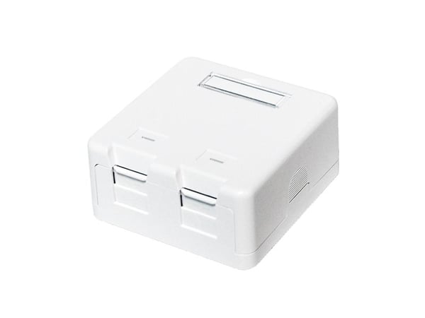 DS-IT LogiLink - Asennusrasia verkkopinta - valkoinen - 2 porttia (DS-KC-MB2) DS-IT LogiLink - Asennusrasia verkkopinta - valkoinen - 2 porttia (DS-KC-MB2)