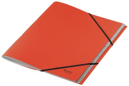 Leitz Recycle - Klassifikationsmapp - 12 delar - för A4 (210 x 297 mm) - tabbad - röd