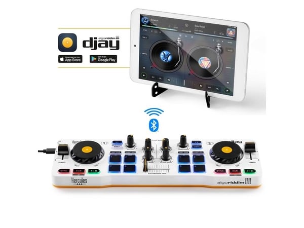 Hercules DJControl Control MIX Bluetooth Pour Smartphone et tablettes ( Andoid e, USB Type-A, 340 mm, 100 mm, 49 mm, 500 g, USB