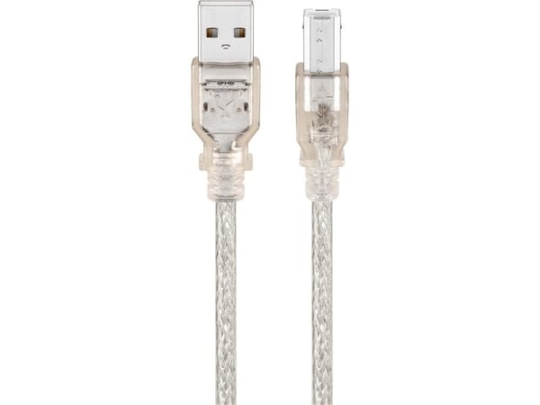Goobay 68972, 1,8 m, USB A, USB B, USB 2.0, 0,48 Gbit/s, Läpinäkyvä Goobay 68972, 1,8 m, USB A, USB B, USB 2.0, 0,48 Gbit/s, Läpinäkyvä