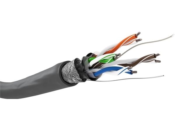 Goobay CAT 5 SOLID SFTP Grey CCA 100m, 100 m