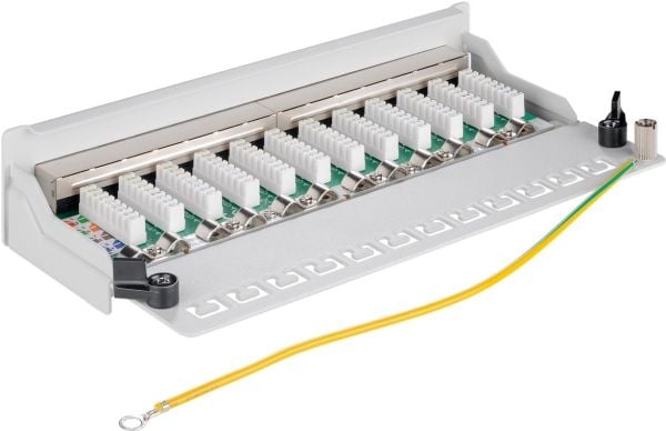 Goobay 93041, RJ-45, Cat5e, 22/26, Grå, Väggmontering, 212 mm