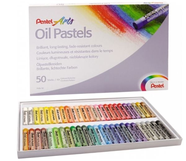 Pastellblyanter 50 farger PENTEL