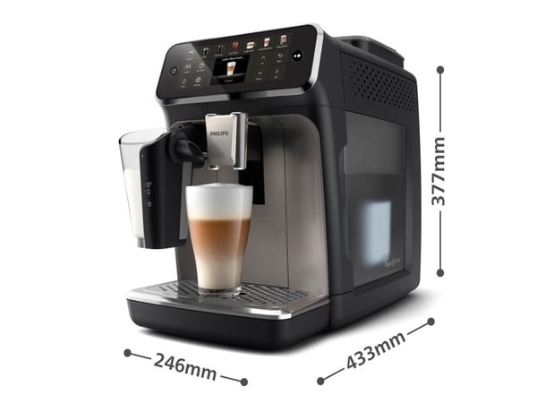 Philips Series 4400 EP4449 - Automatisk kaffemaskin med cappuccinatore - 15 bar - black/spray painted panthera