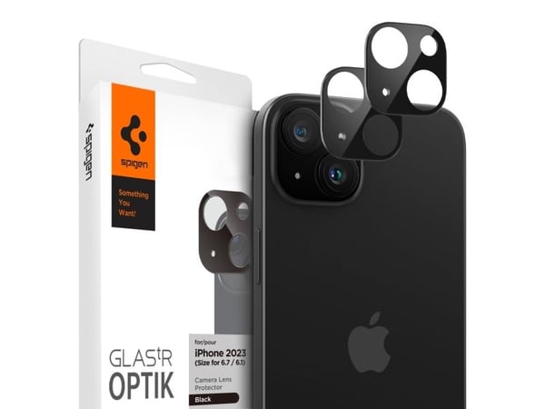 Spigen Glas.tR Optik, Apple, iPhone 15 / 15 Plus, Transparent, 1 styck
