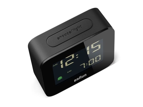 Braun BC08, Digital vekkerklokke, firkant, Svart, 12/24h, LCD, Batteri