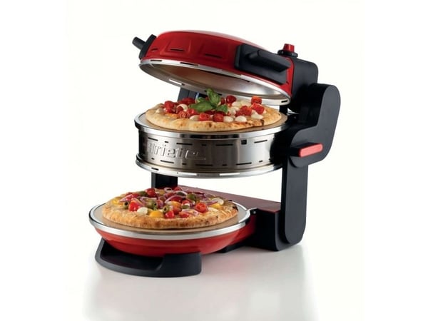 Ariete 0927/00, 2 pizza(er), Rød, 32 cm, 400 °C, Stein, 2300 W