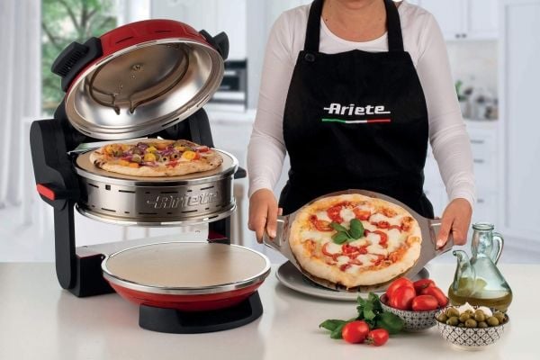 Ariete 0927/00, 2 pizza(er), Rød, 32 cm, 400 °C, Stein, 2300 W