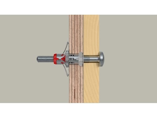 Fischer DuoHM 4 x 55 S PH PZ, Veggplugg, Grå, Pozidriv, PZ2, 4 mm, 55 mm